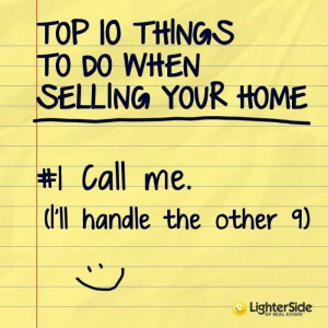 Pic of top things to do when selling your home