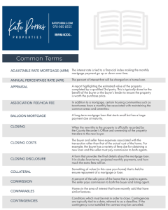 Pic of PDF Doc Real Estate Terminology